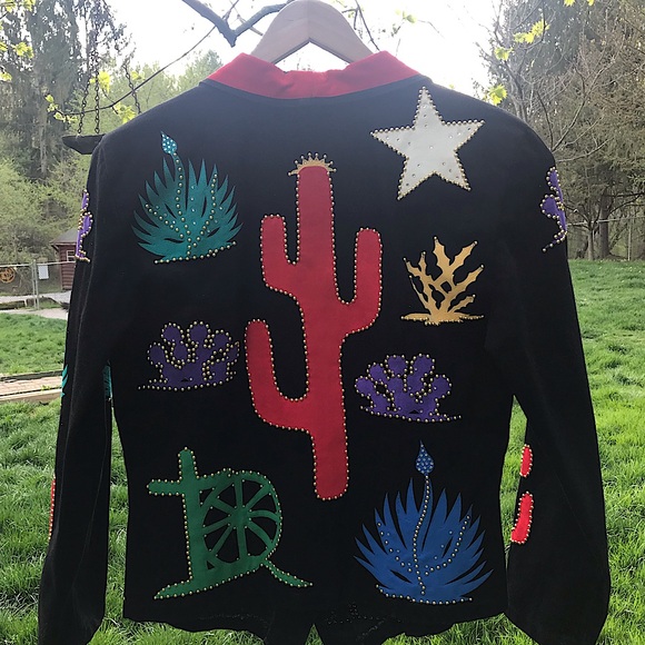 WESTERN JACKET WITH RIVETS & RHINESTONE EMBELLISHMENTS - Picture 3 of 14